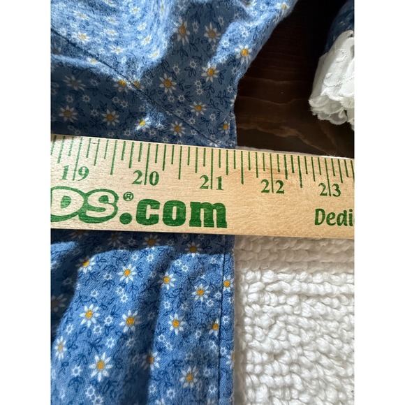 VTG Prairie Maxi Dress with Bonnet Cottagecore Pioneer Holly Hobby Costume - Picture 7 of 12